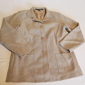 Linda Allard Ellen Tracy Tweed Pea Coat